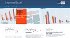 Desktop Screenshot of forschung.sexualaufklaerung.de